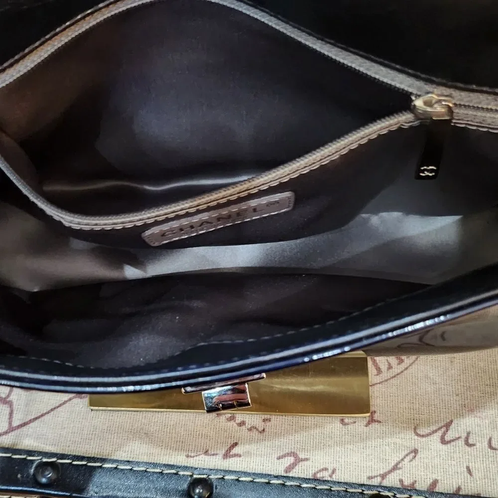 Chanel Black Patent Leather Handbag - Picture 12 of 16